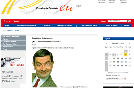 Mister Bean Mister Bean se convirtió, por un día, en protagonista de la presidencia española de la UE