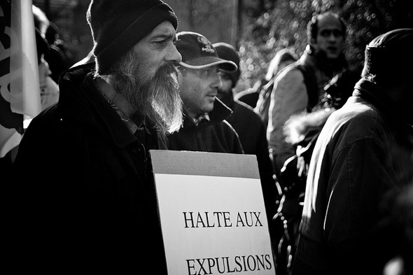 Manifestación de ciudadanos gitanos